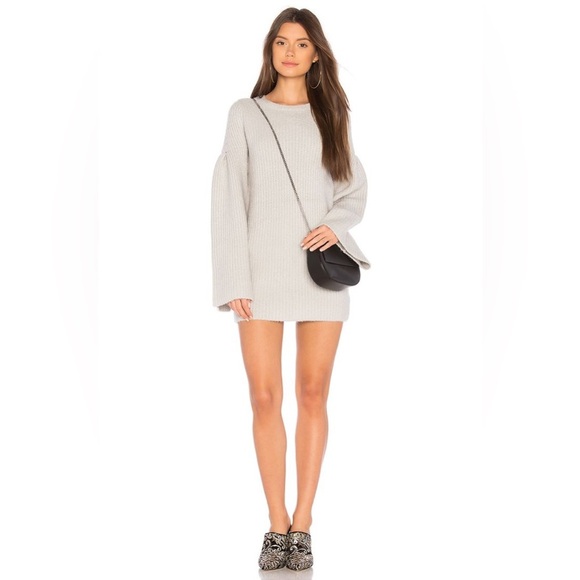 Lovers + Friends chunky knit oversized sleeve mini dress